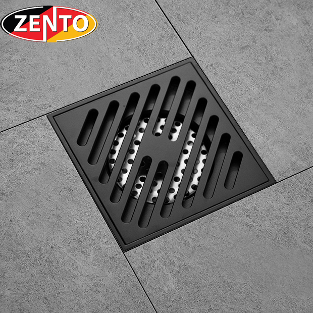 Thoát sàn chống mùi Black series Zento ZT579-1B (120x120mm)